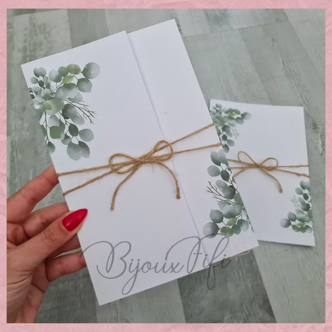 Convite Wedding "Eucalyptus" MB056