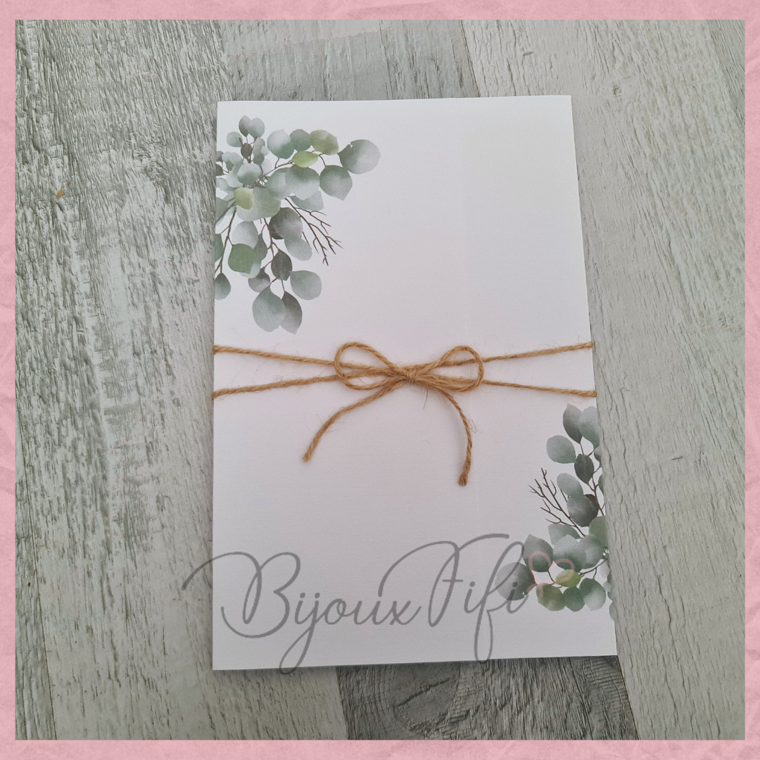 Convite Wedding "Eucalyptus" MB056