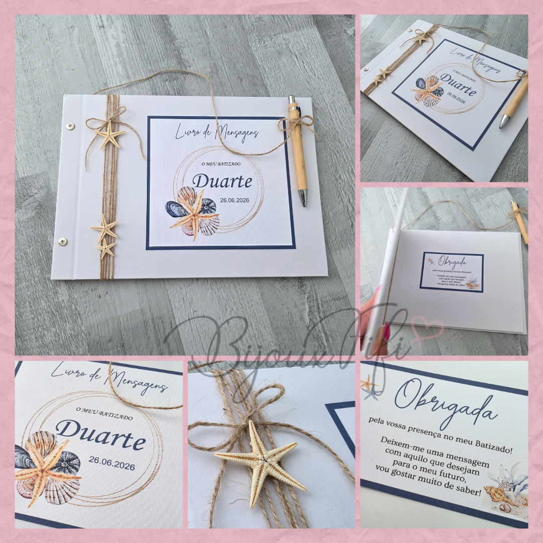 Livro de Honra A4 "Cruise Ticket"