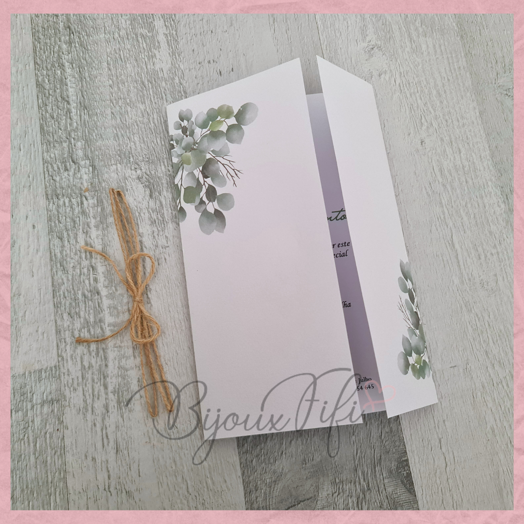 Convite Wedding "Eucalyptus" MB056
