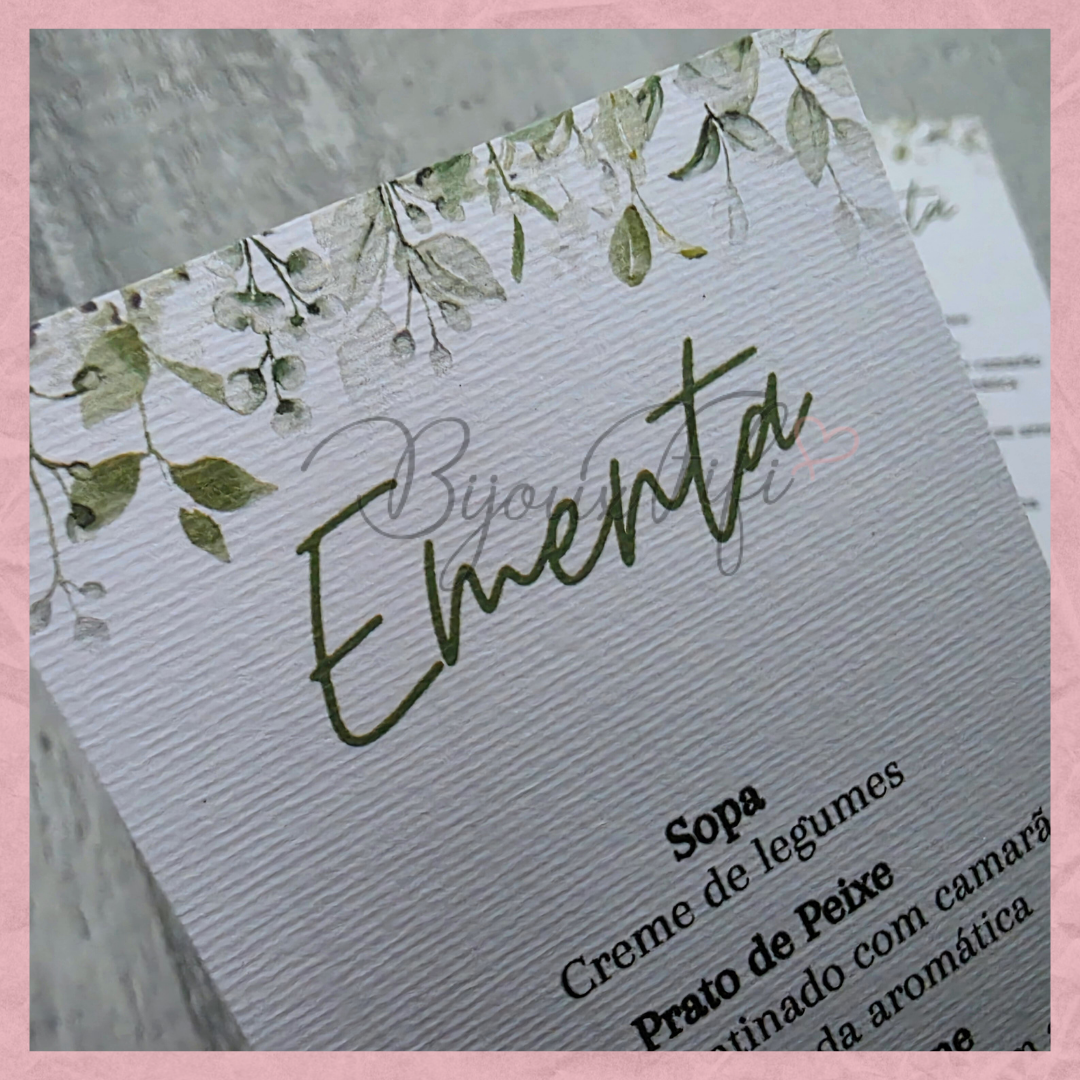 Ementa "Greenery"