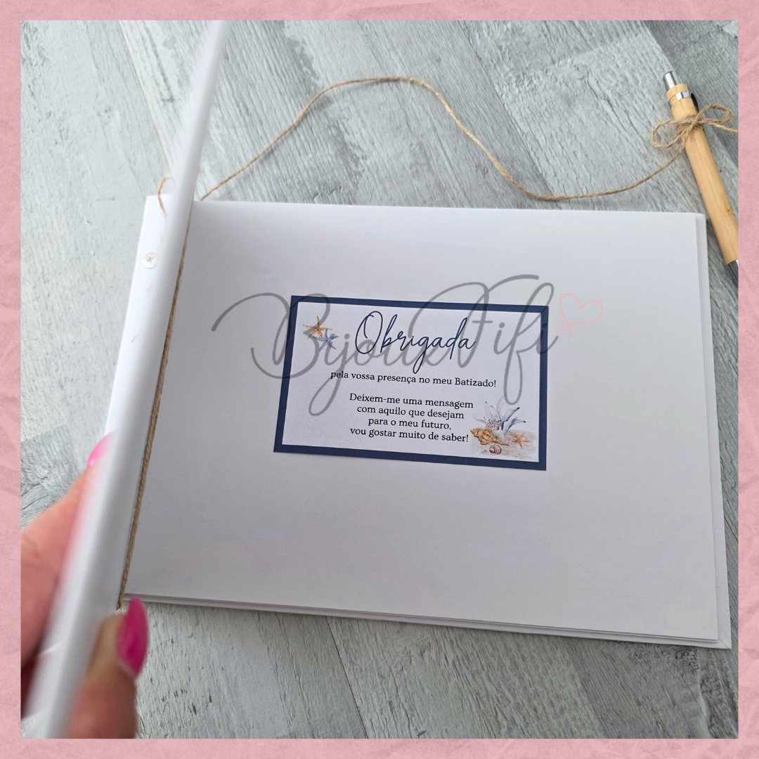 Livro de Honra A4 "Cruise Ticket"