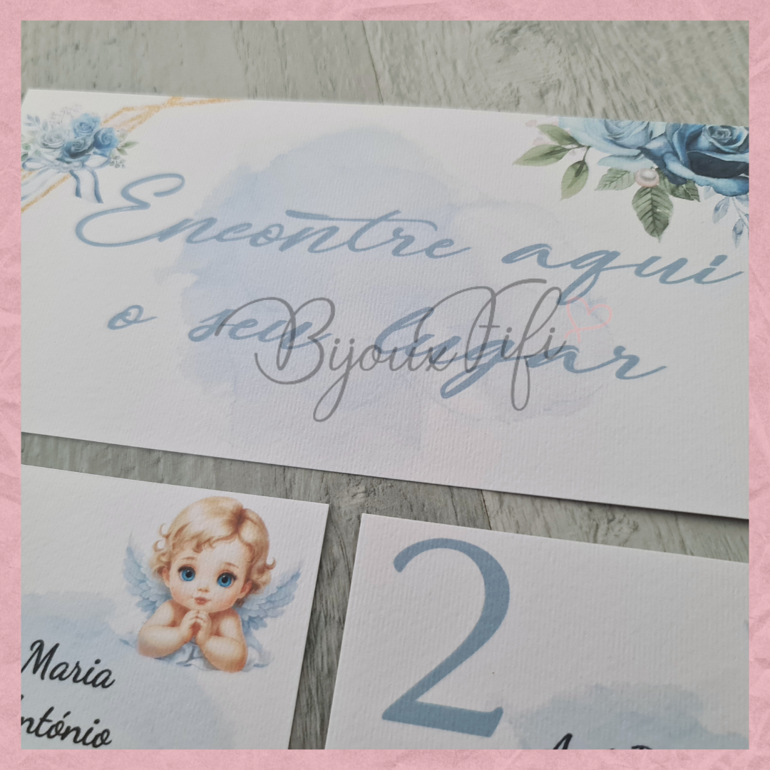 Cartões Seating Plan "Cute Angel"