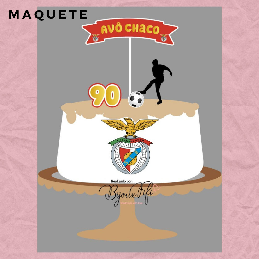 Topo de Bolo "Benfica"