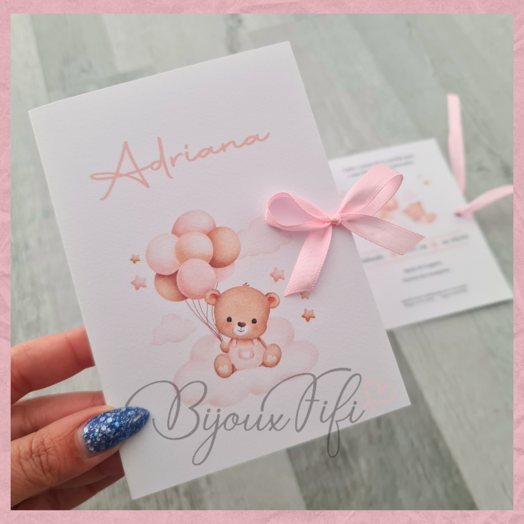 Convite Livro "Cute Bear" B
