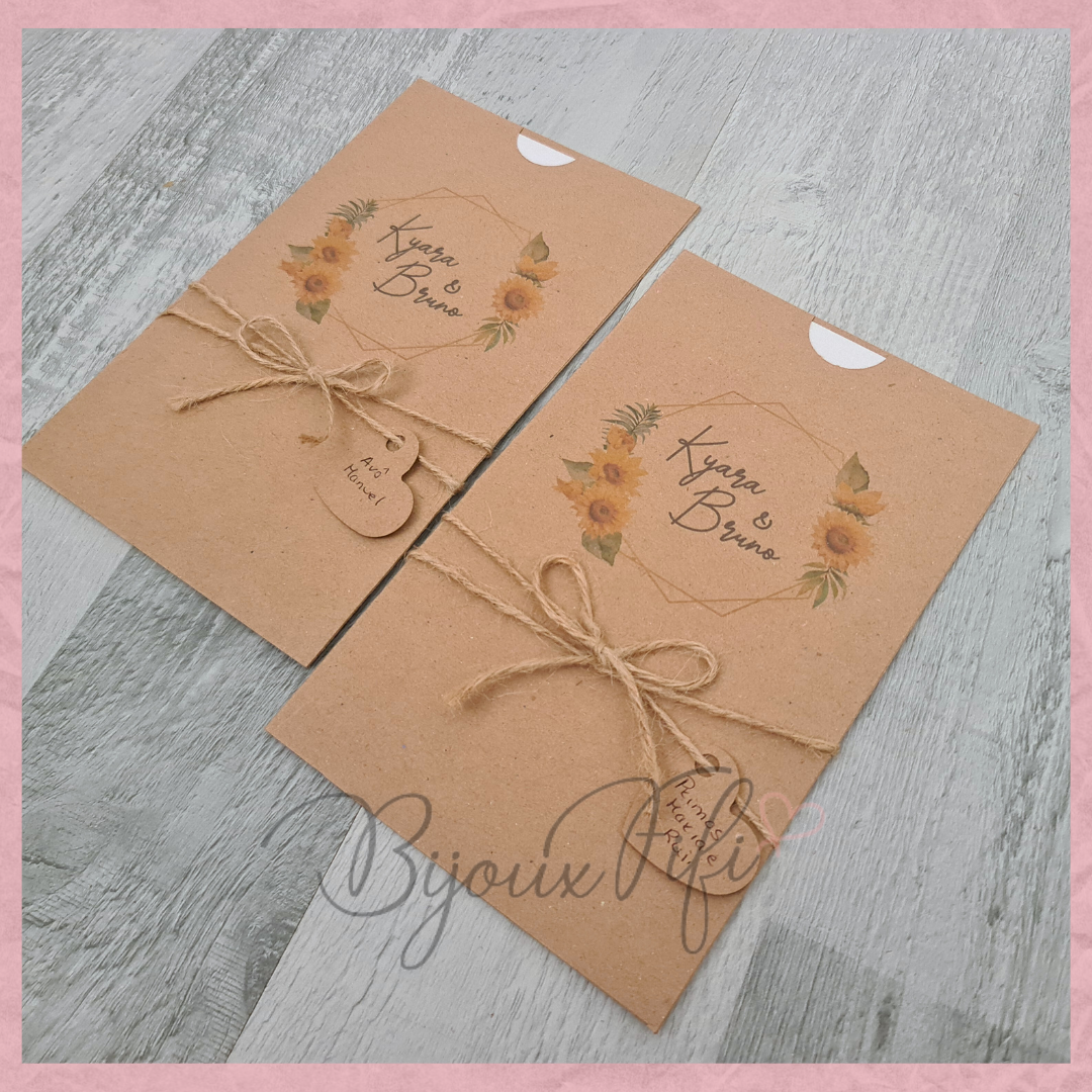 Convite Wedding "Girassol" MB061