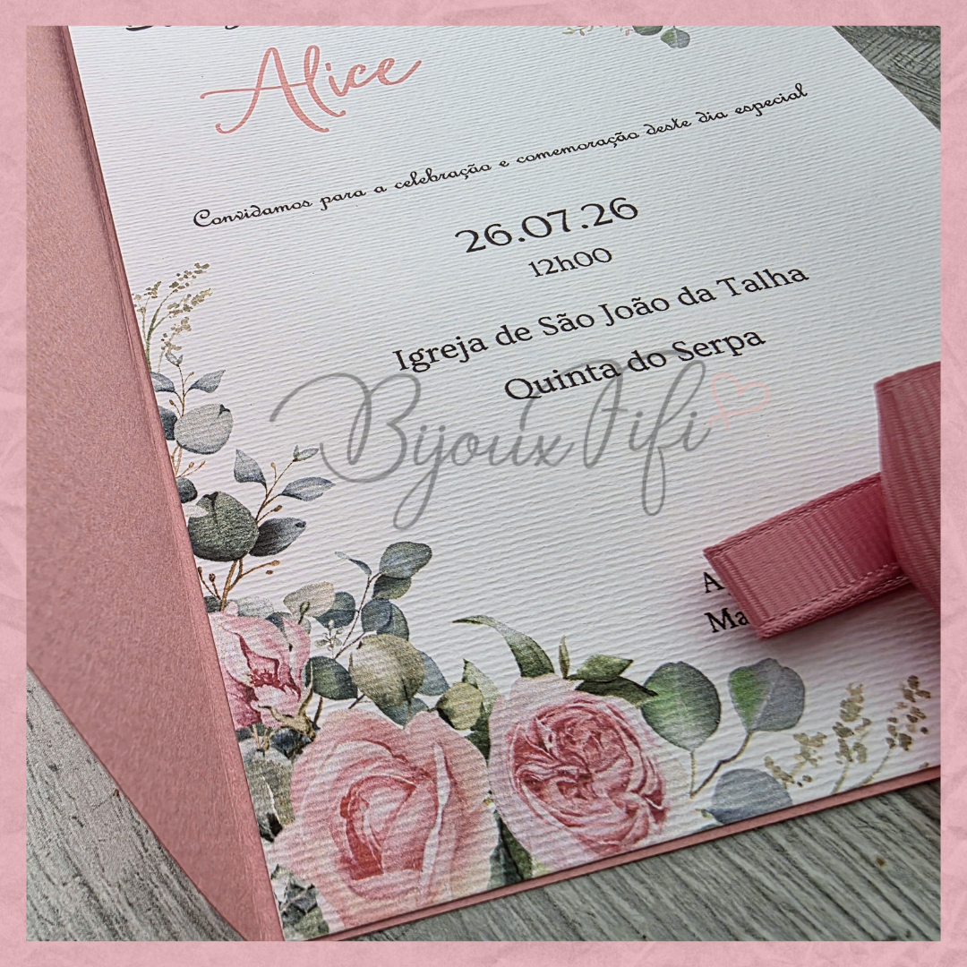 Convite Capa "Old Rose"