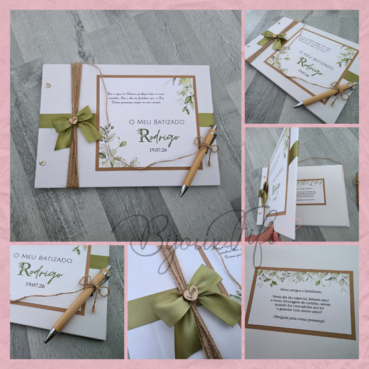 Livro de Honra A4 "Greenery"