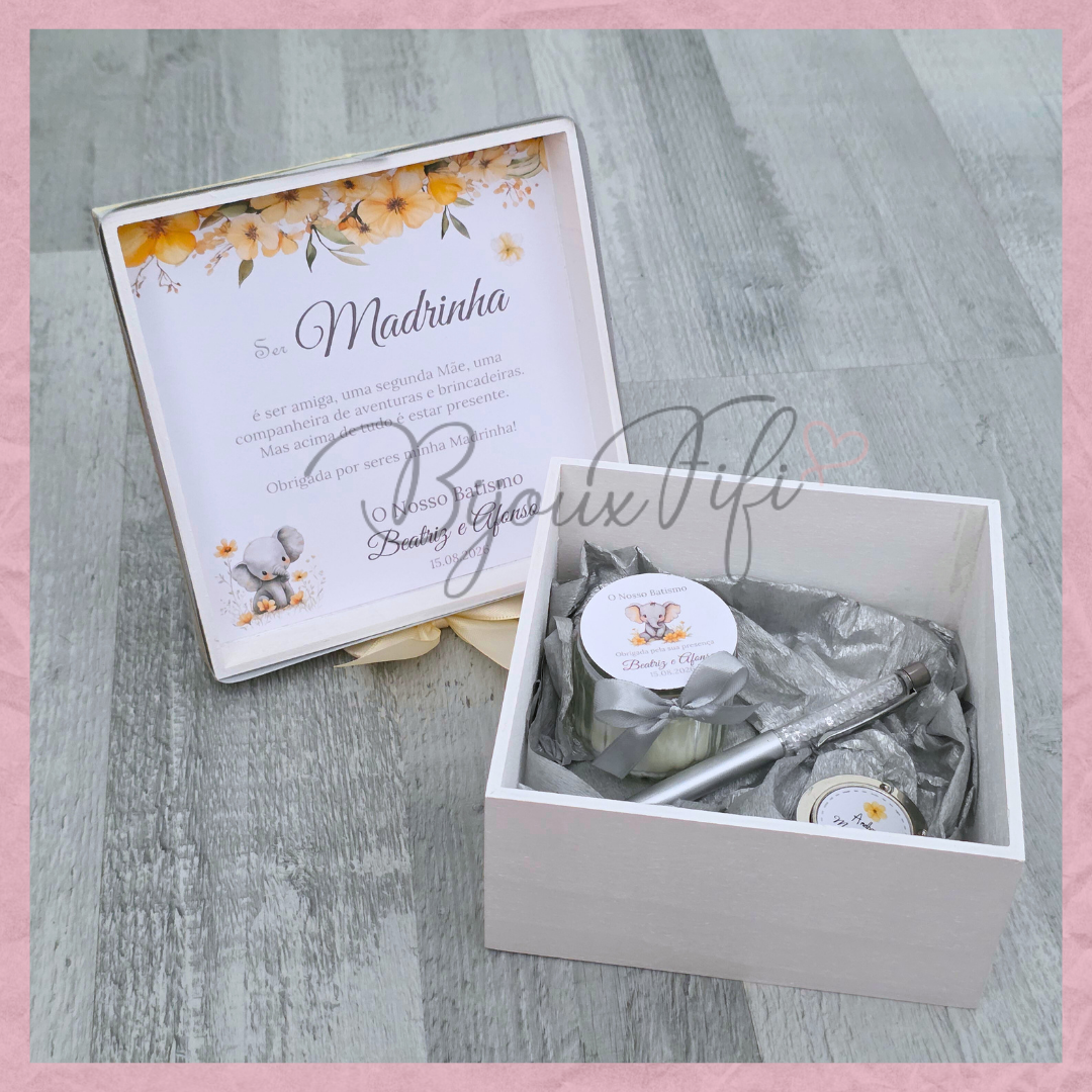Caixa Oferta Madrinha/Avó/Mãe "Elephant"
