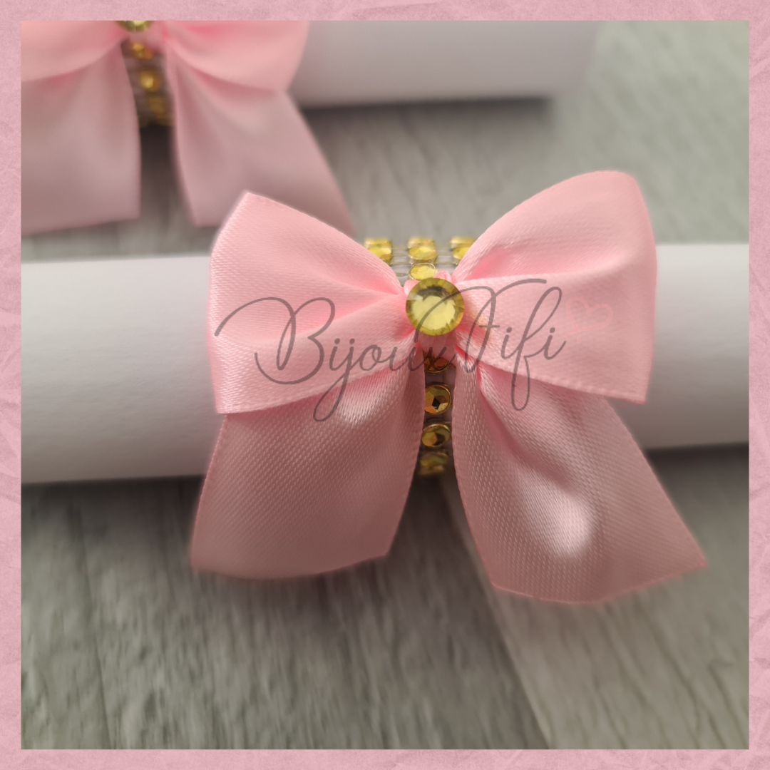 Convite Rolinho "Cute Angel" Rose