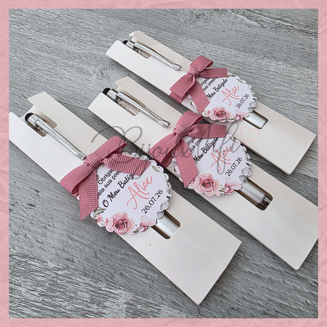 Caneta com Bolsa "Old Rose"