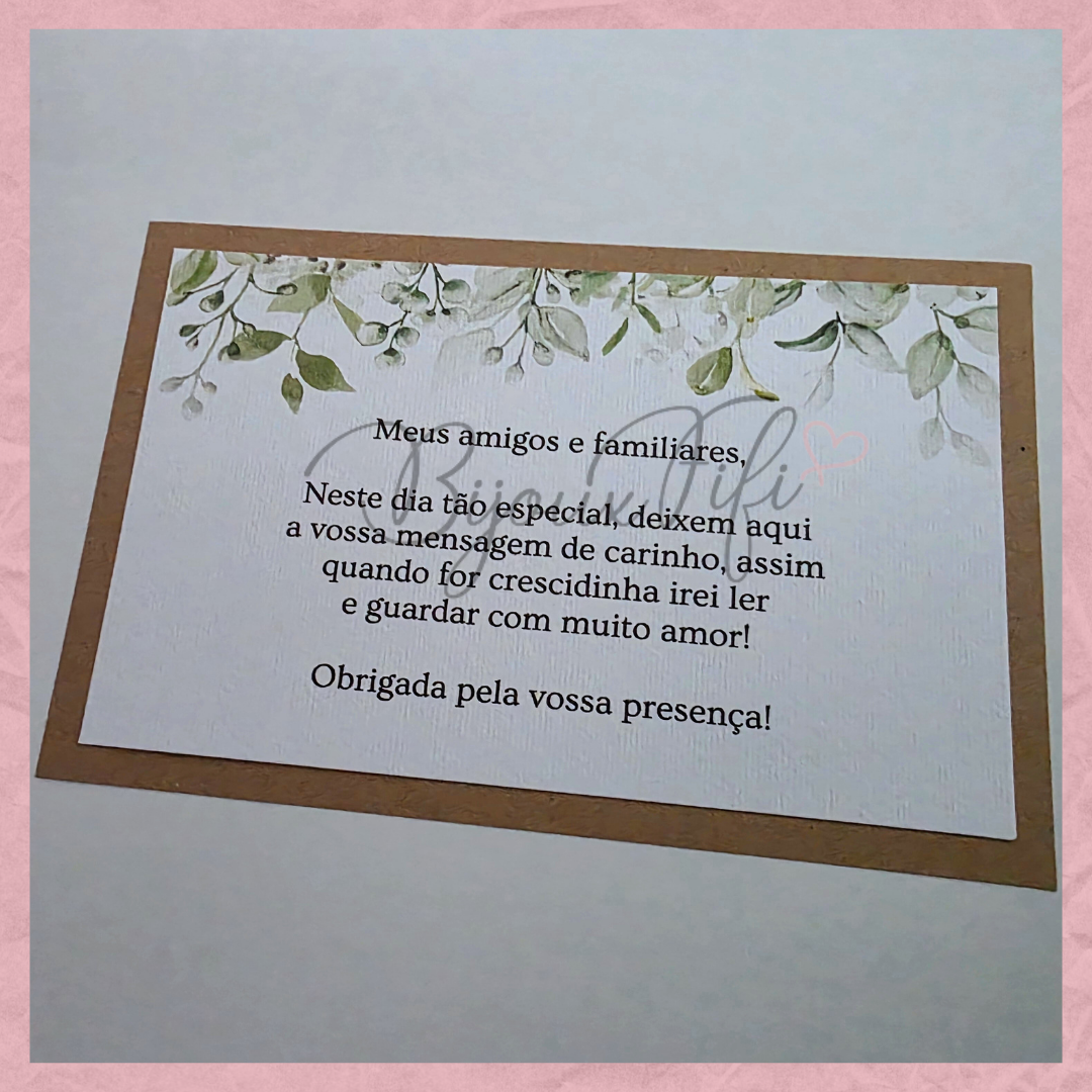 Livro de Honra A4 "Greenery"