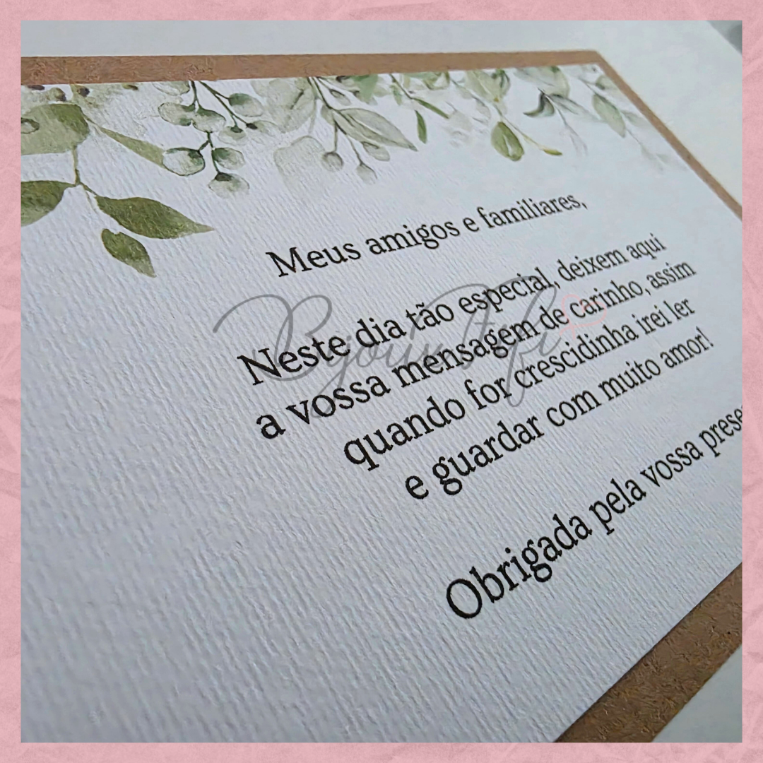 Livro de Honra A4 "Greenery"