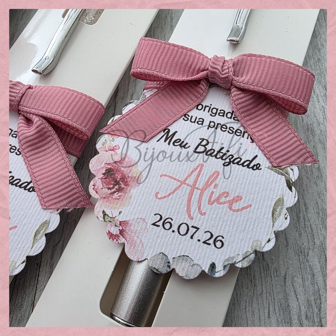 Caneta com Bolsa "Old Rose"