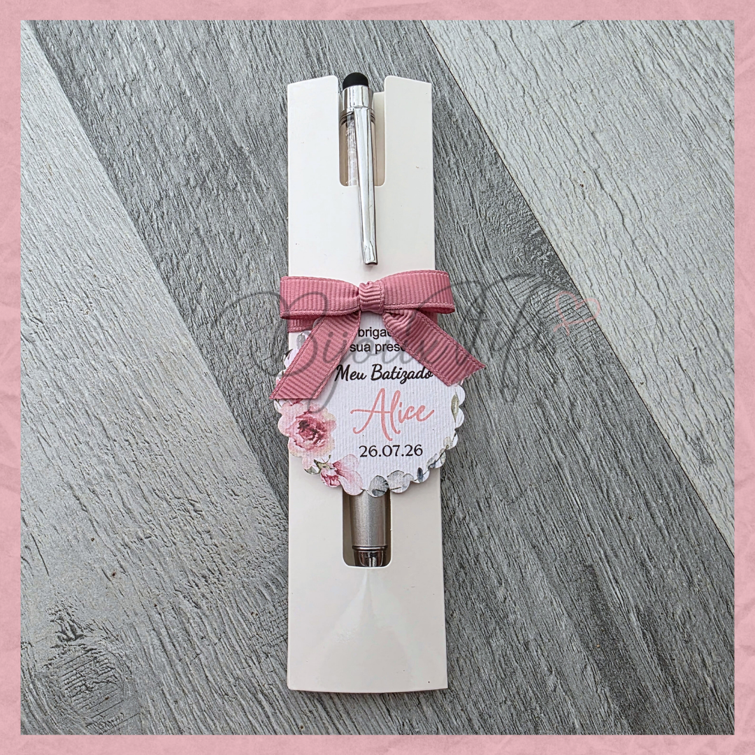 Caneta com Bolsa "Old Rose"