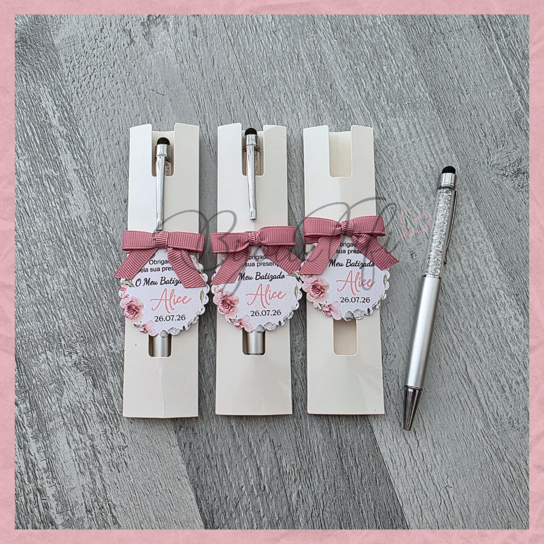 Caneta com Bolsa "Old Rose"