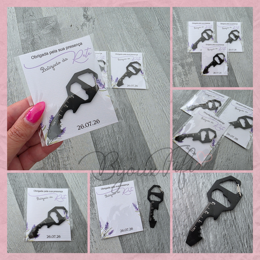 Porta-chaves ferramenta 6 funções "Lavanda"