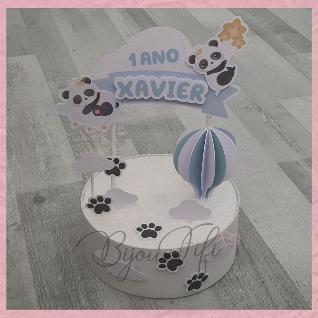 Topo de Bolo "Balão Ar Quente"