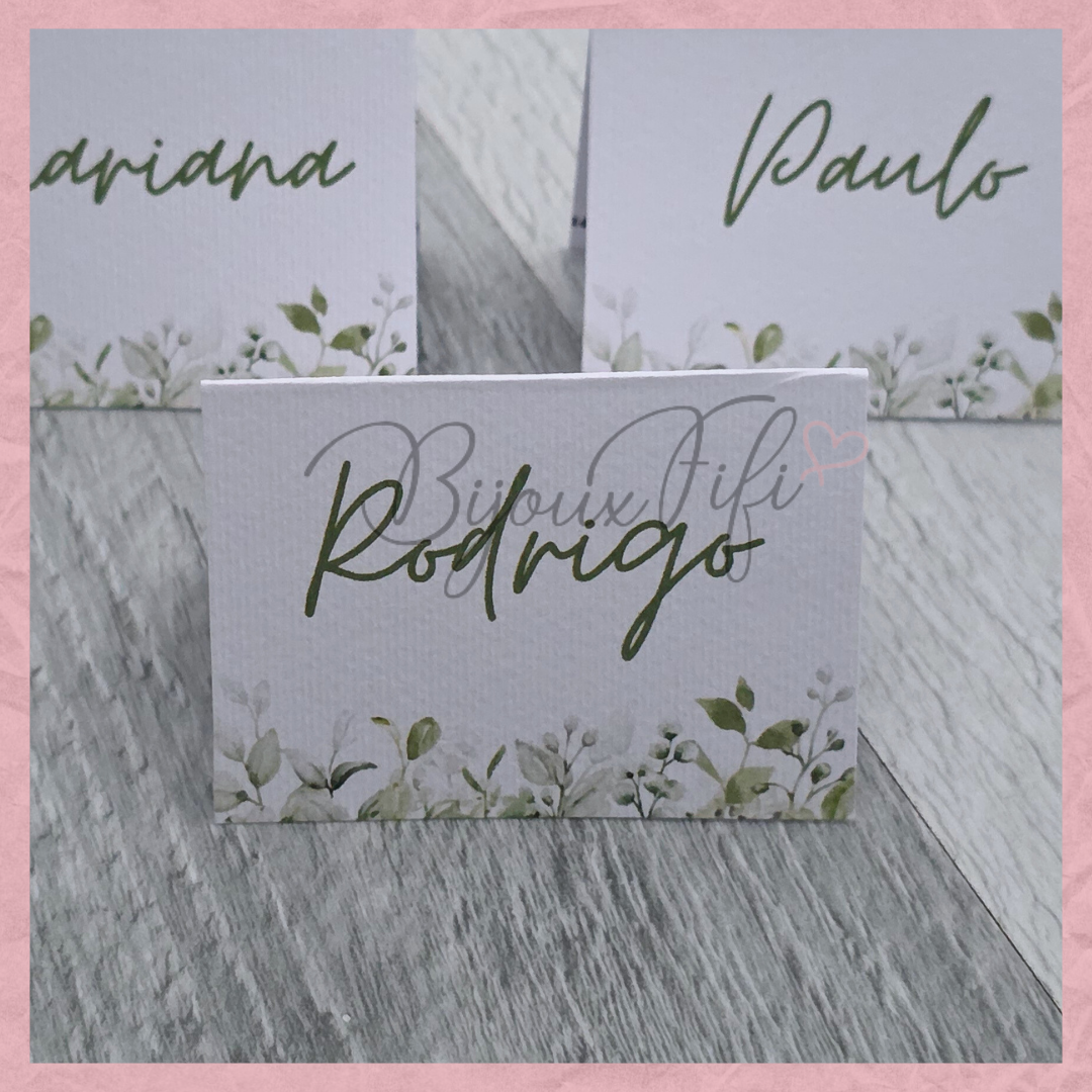 Marcador de Mesa Individual "Greenery"