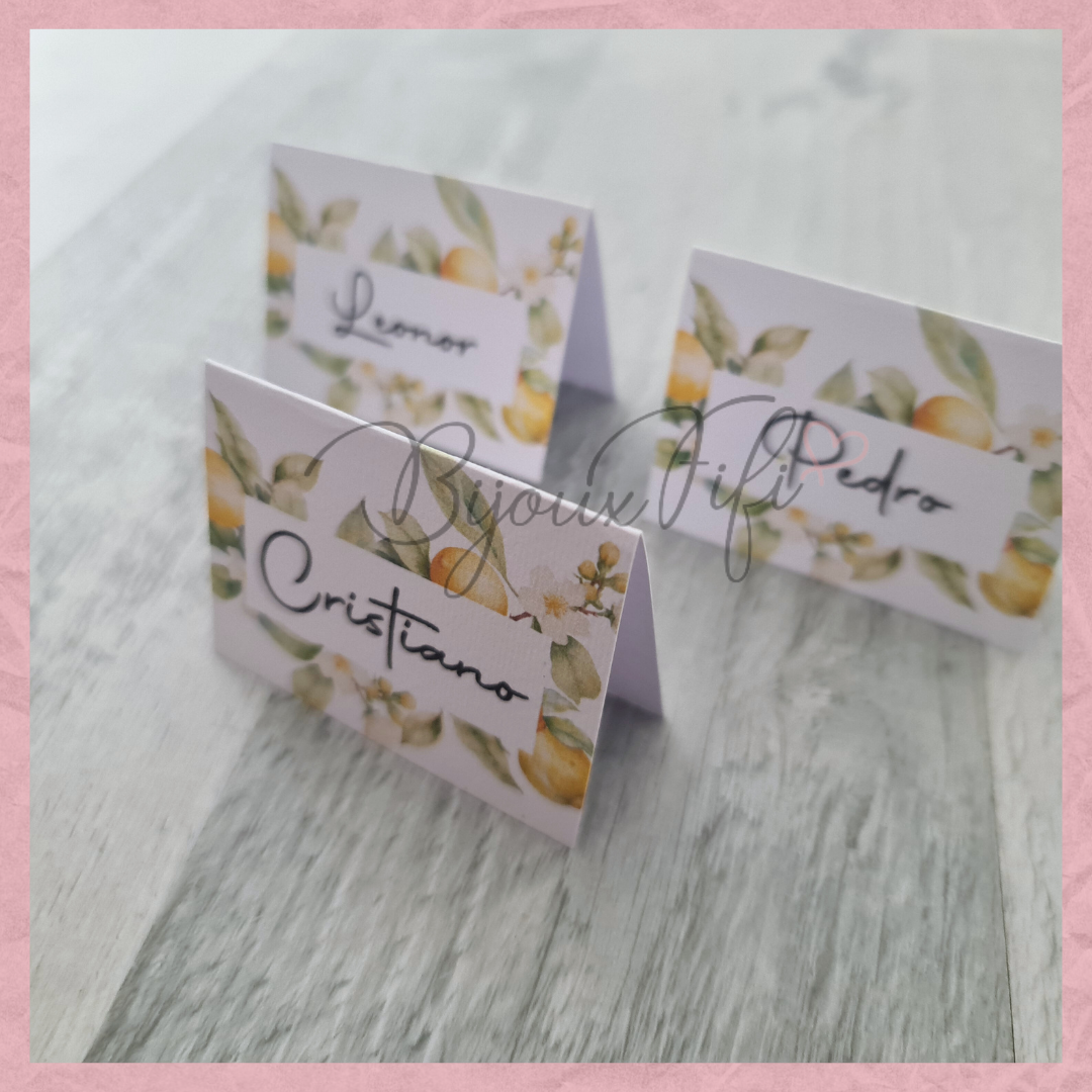 Marcador de Mesa Individual △ "Lemon" MB063