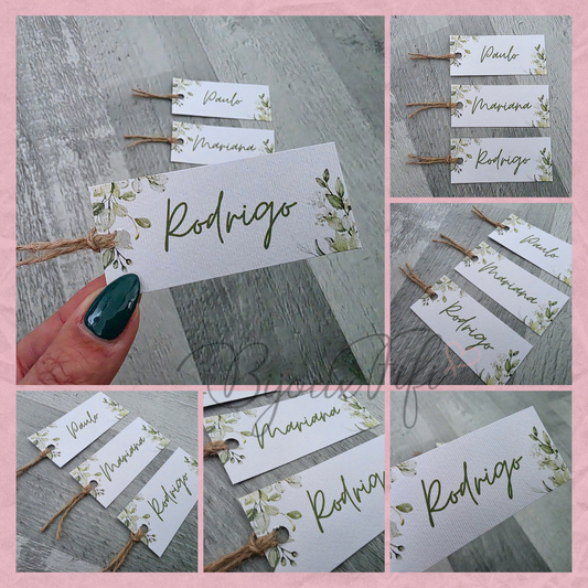 Marcador de Mesa Individual "Greenery II"