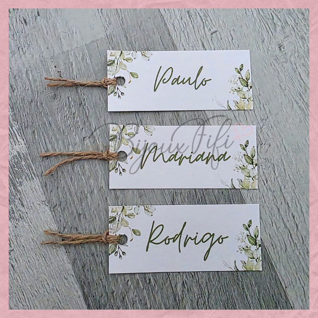 Marcador de Mesa Individual "Greenery II"