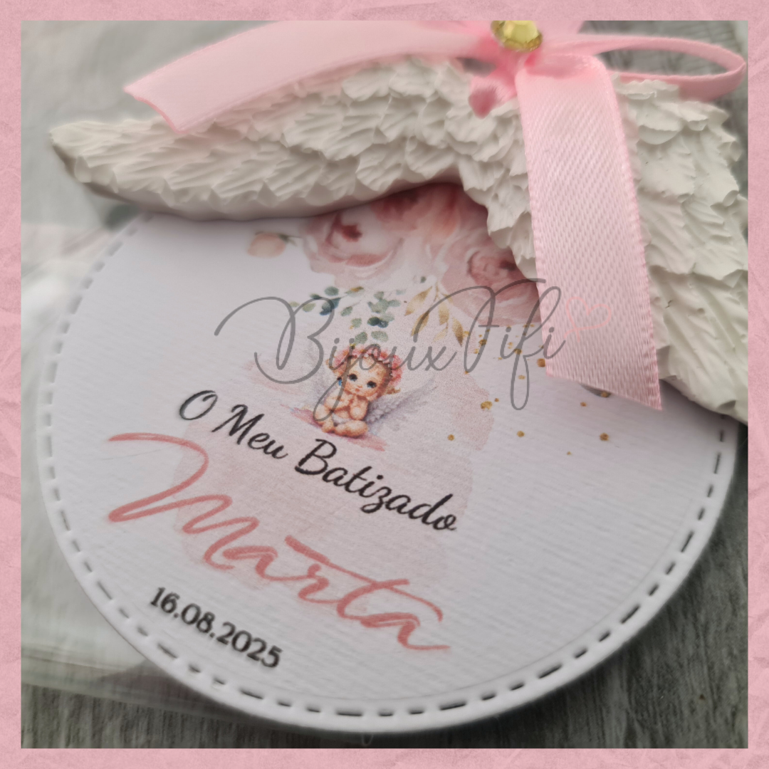 Asas Gesso Perfumado "Cute Angel" Rose