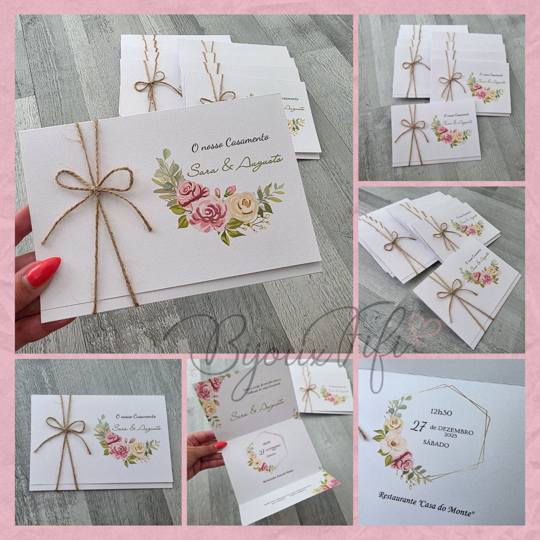 Convite Wedding "MB014"