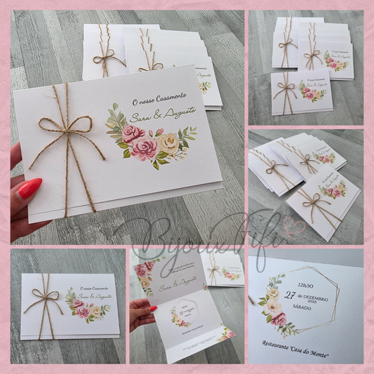 Convite Wedding "MB014"