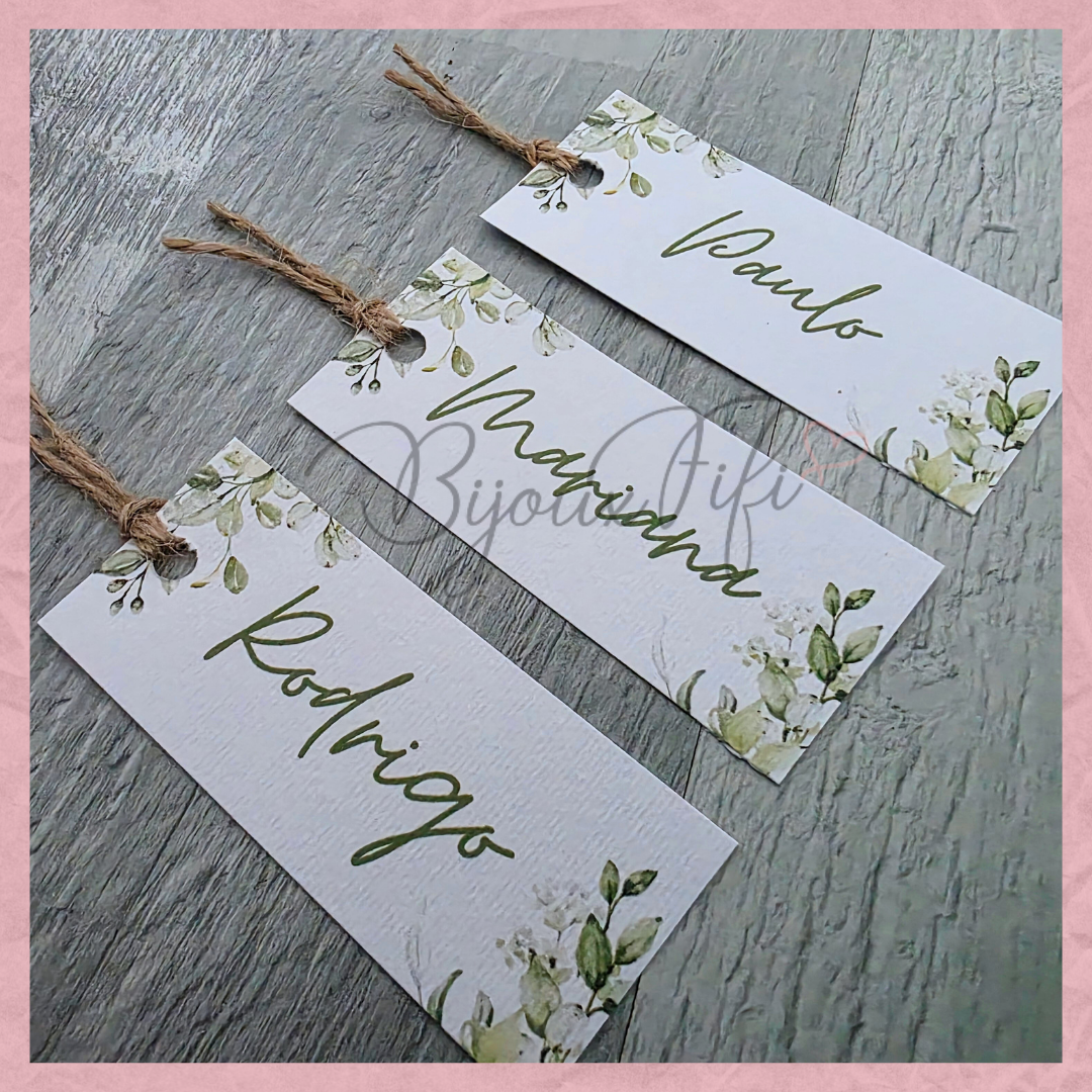 Marcador de Mesa Individual "Greenery II"