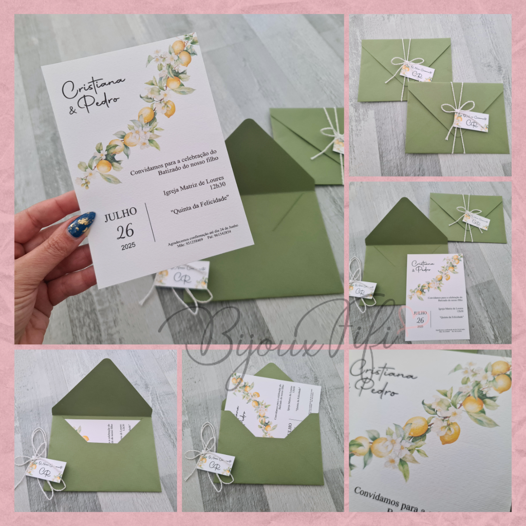 Convite Wedding "Lemon" MB063