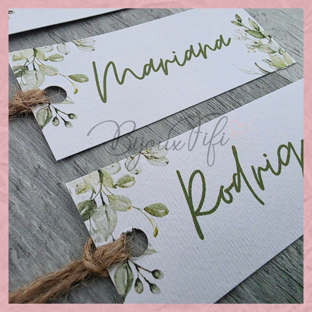 Marcador de Mesa Individual "Greenery II"