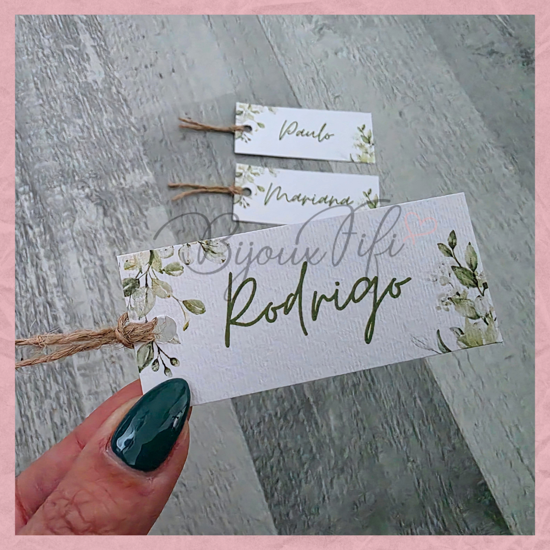 Marcador de Mesa Individual "Greenery II"