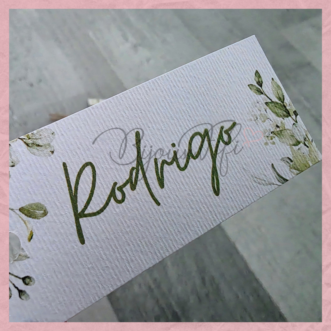 Marcador de Mesa Individual "Greenery II"