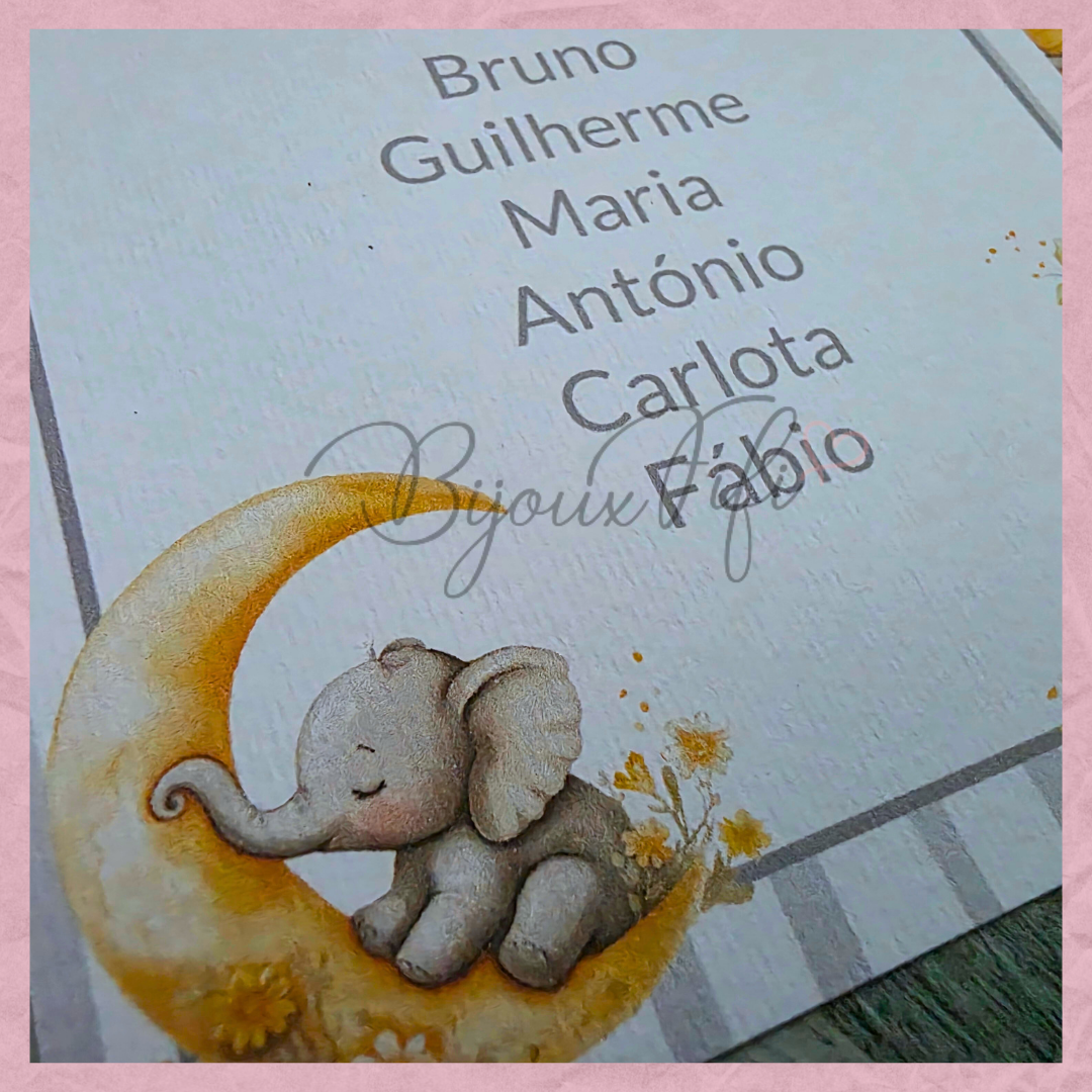 Cartões Seating Plan "Elephant"