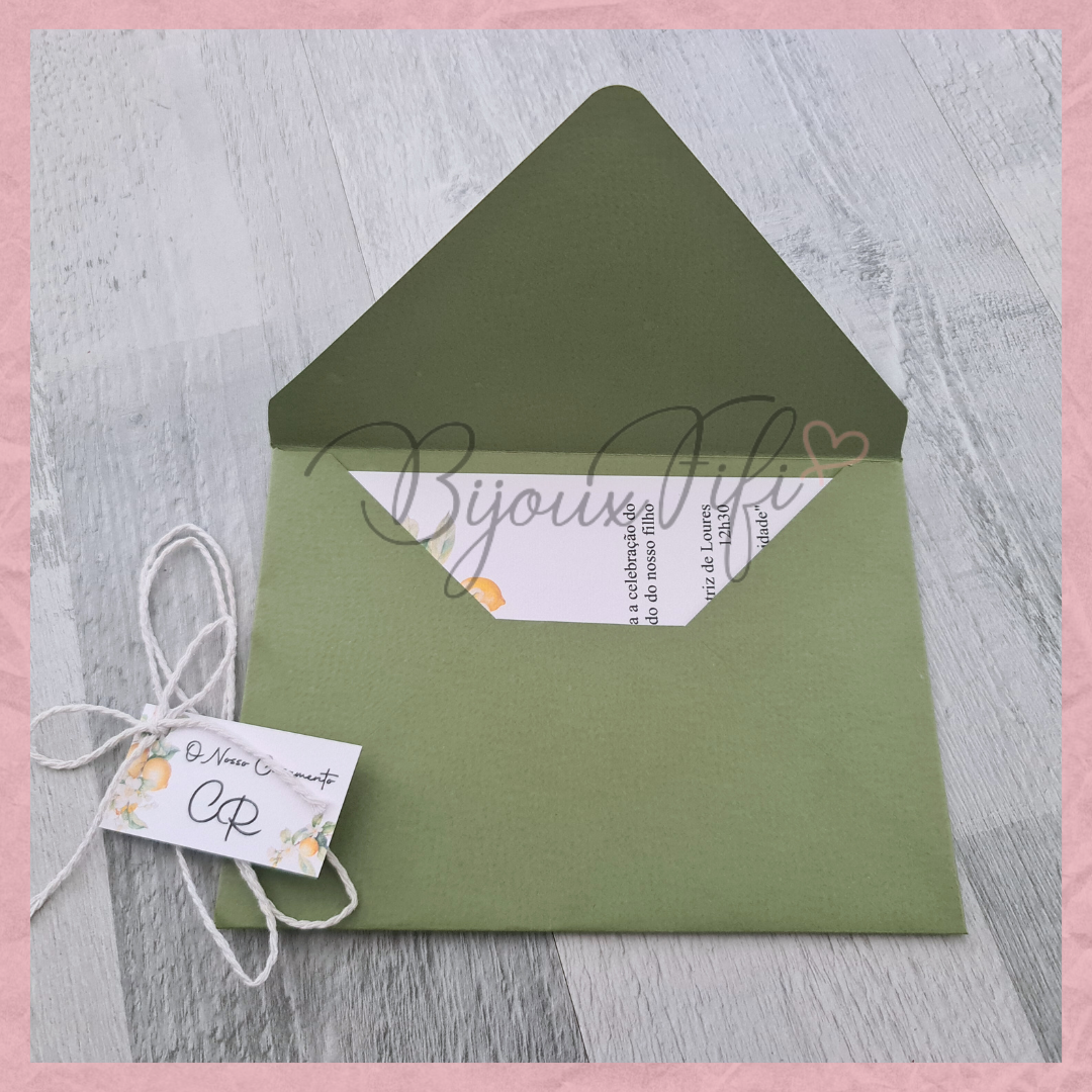 Convite Wedding "Lemon" MB063