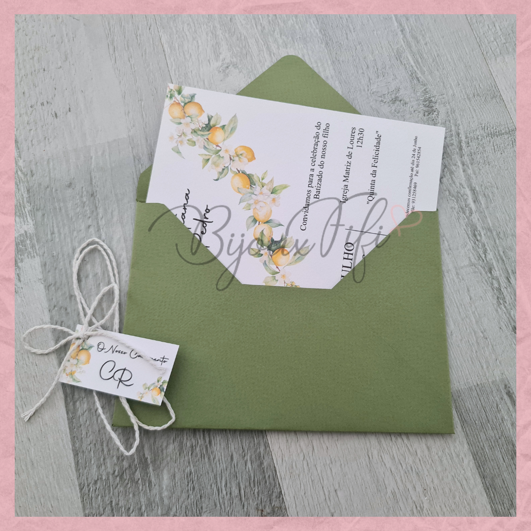 Convite Wedding "Lemon" MB063