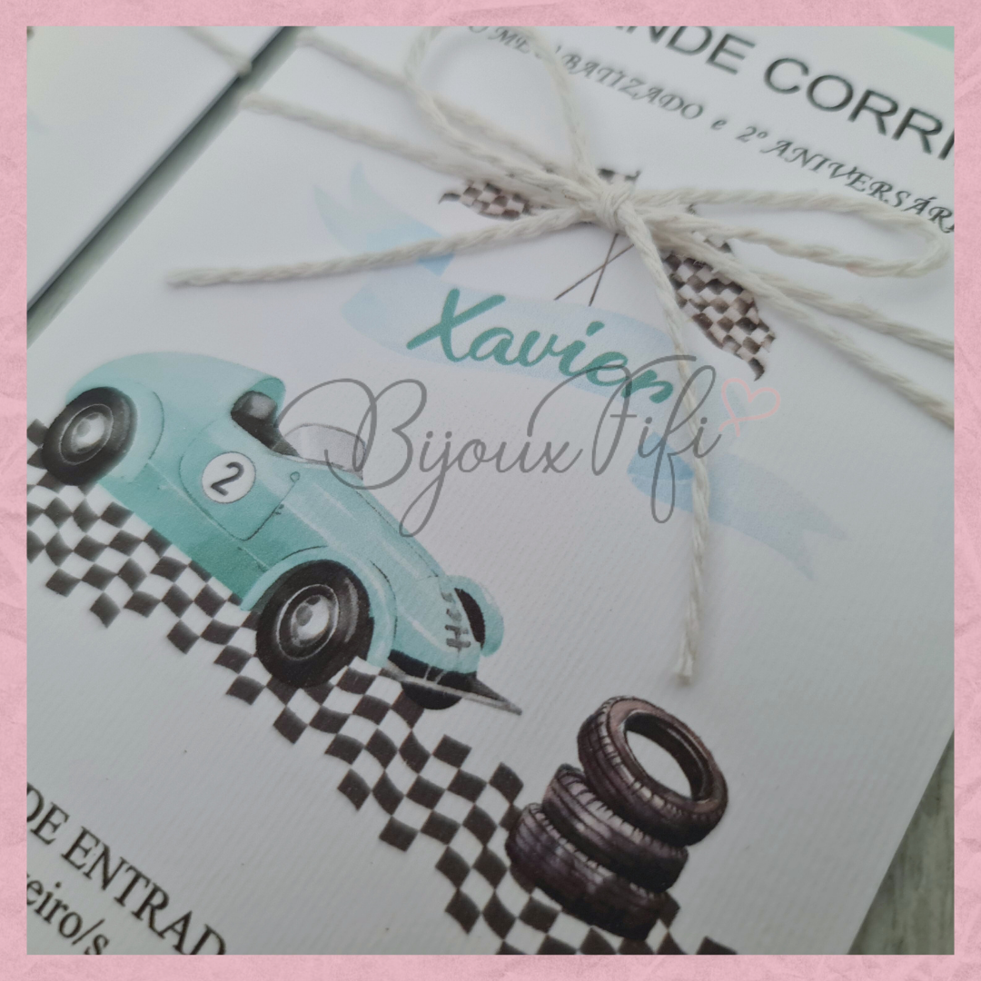 Convite Passaporte "Vintage Car"