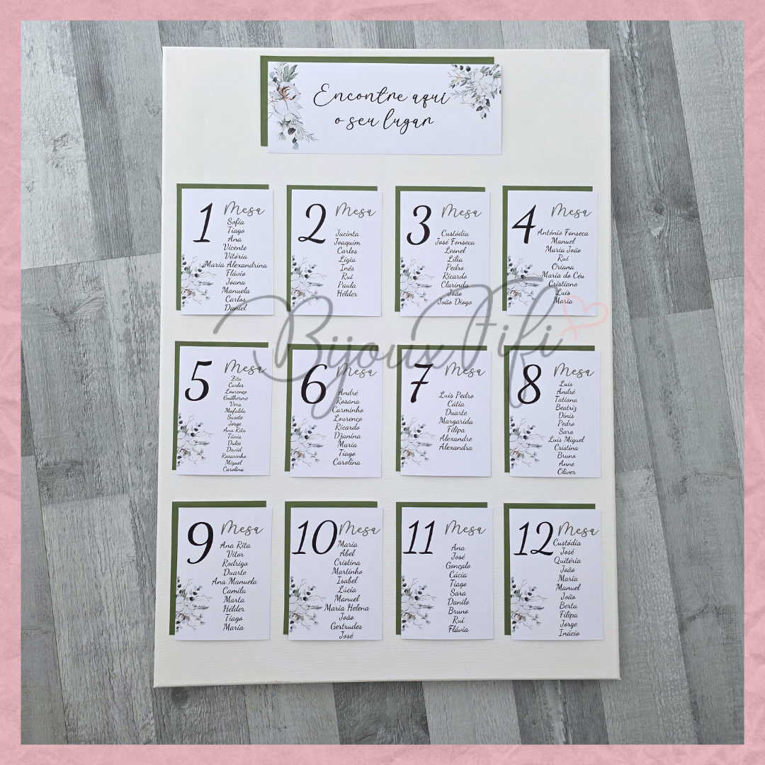Placar de Seating-Plan "Pure Cotton" MB048