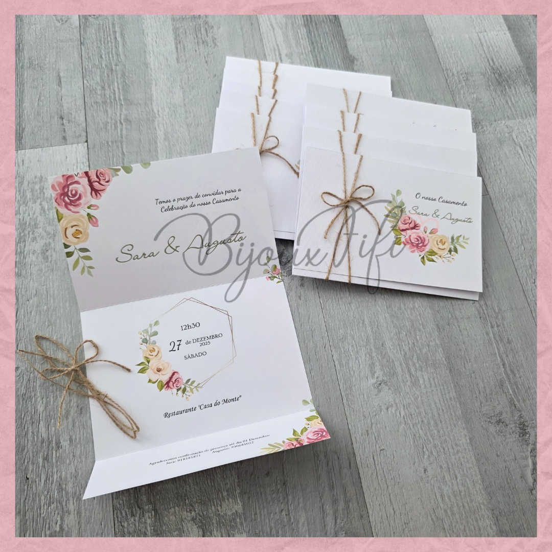 Convite Wedding "MB014"
