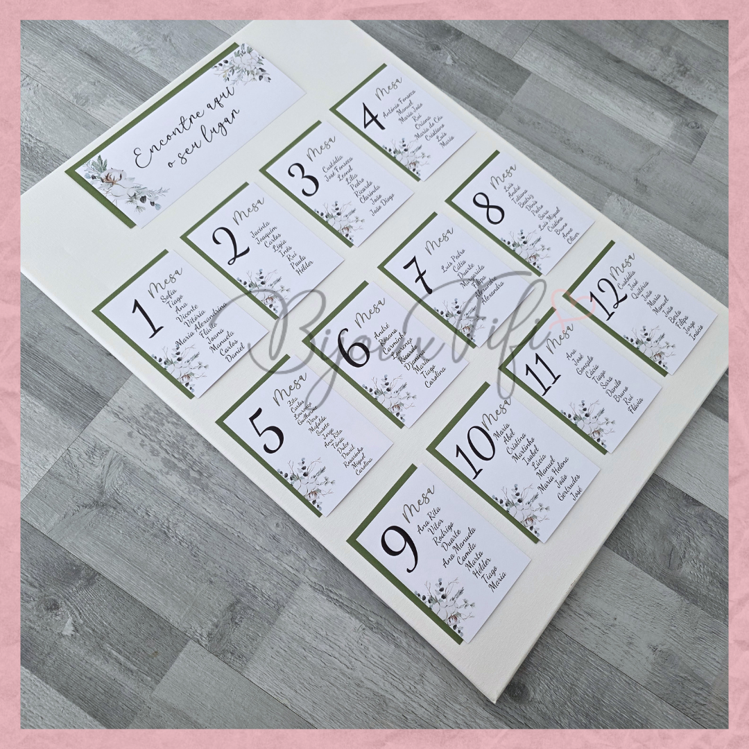 Placar de Seating-Plan "Pure Cotton" MB048