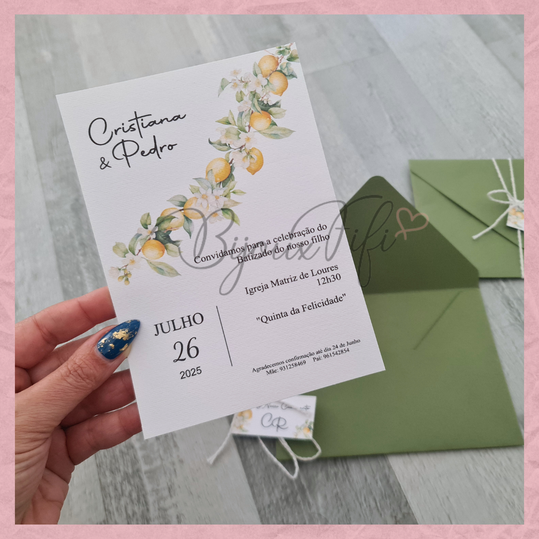 Convite Wedding "Lemon" MB063