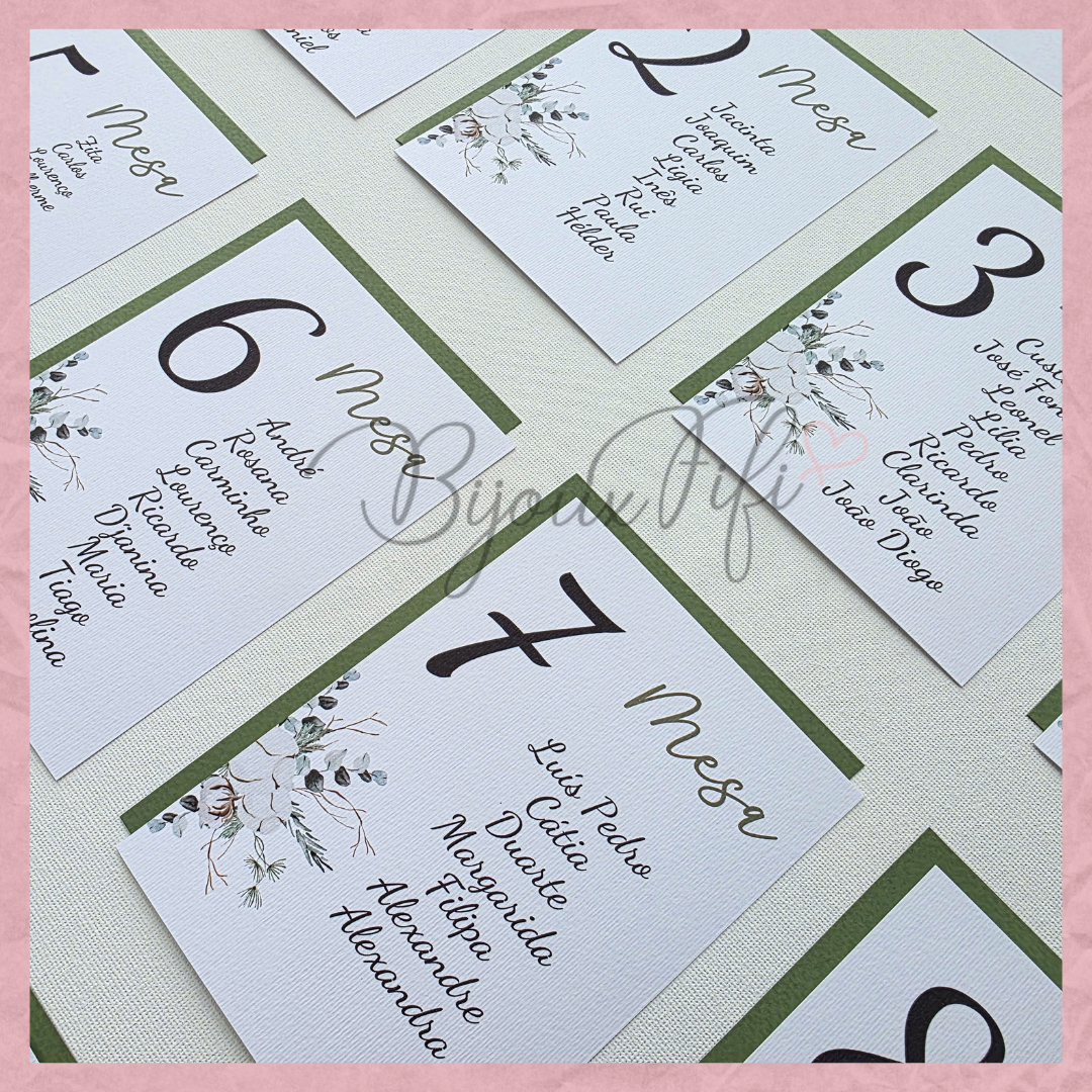 Placar de Seating-Plan "Pure Cotton" MB048