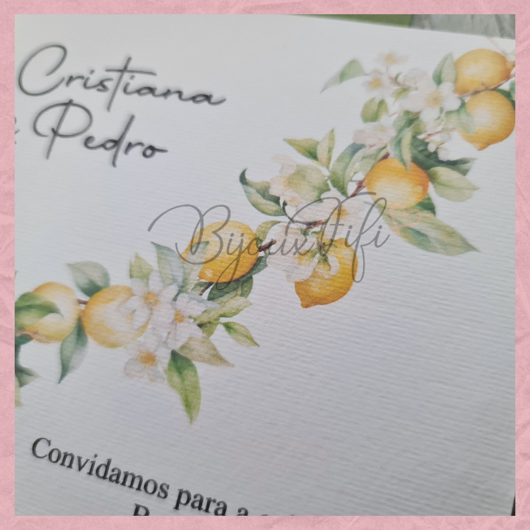 Convite Wedding "Lemon" MB063