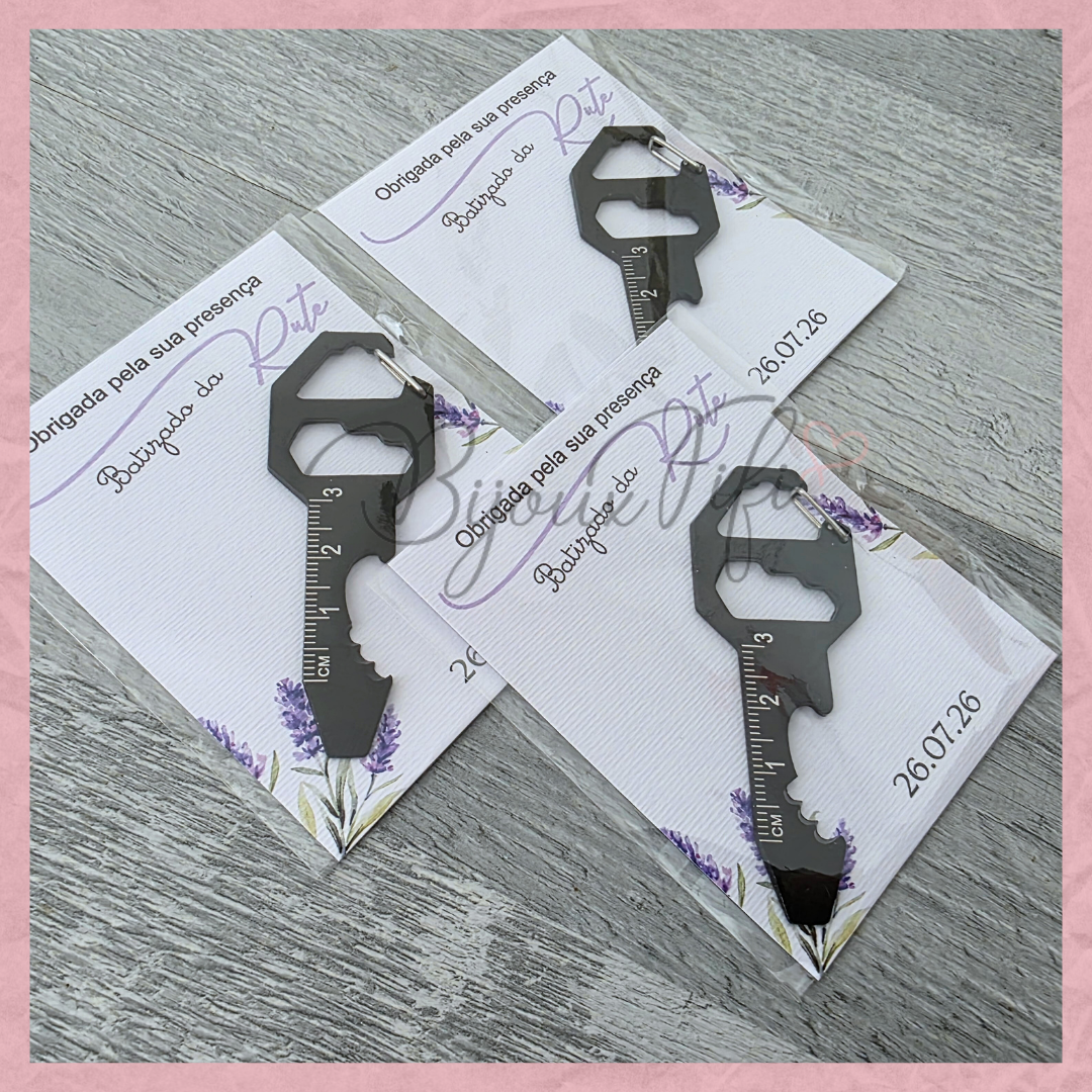 Porta-chaves ferramenta 6 funções "Lavanda"