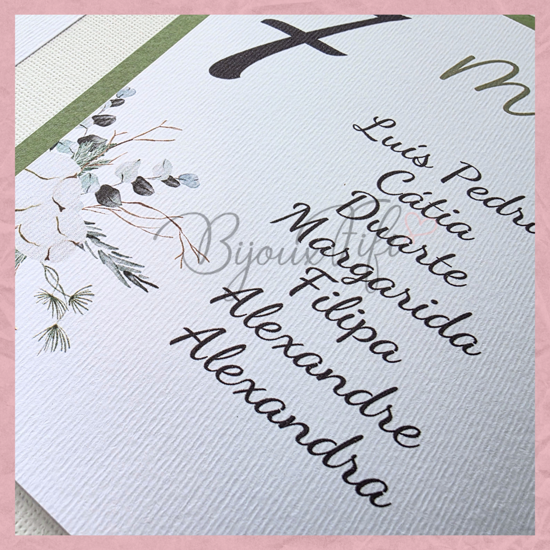 Placar de Seating-Plan "Pure Cotton" MB048