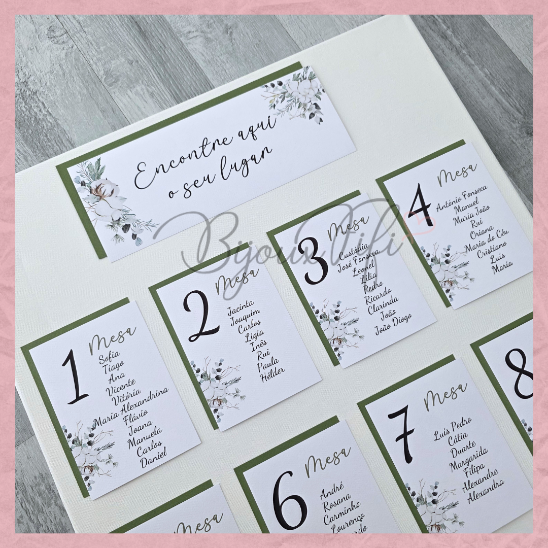 Placar de Seating-Plan "Pure Cotton" MB048