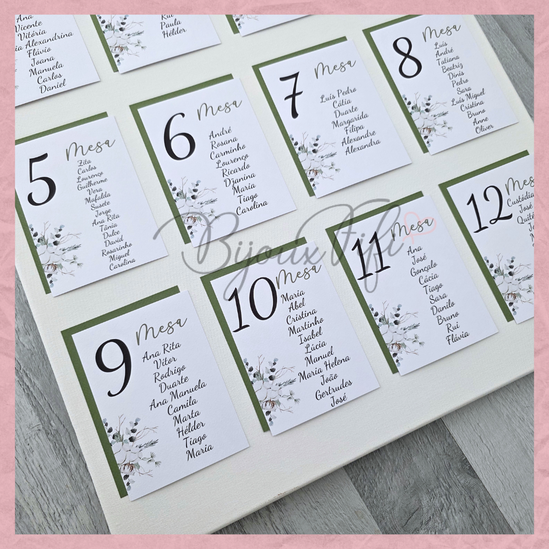 Placar de Seating-Plan "Pure Cotton" MB048