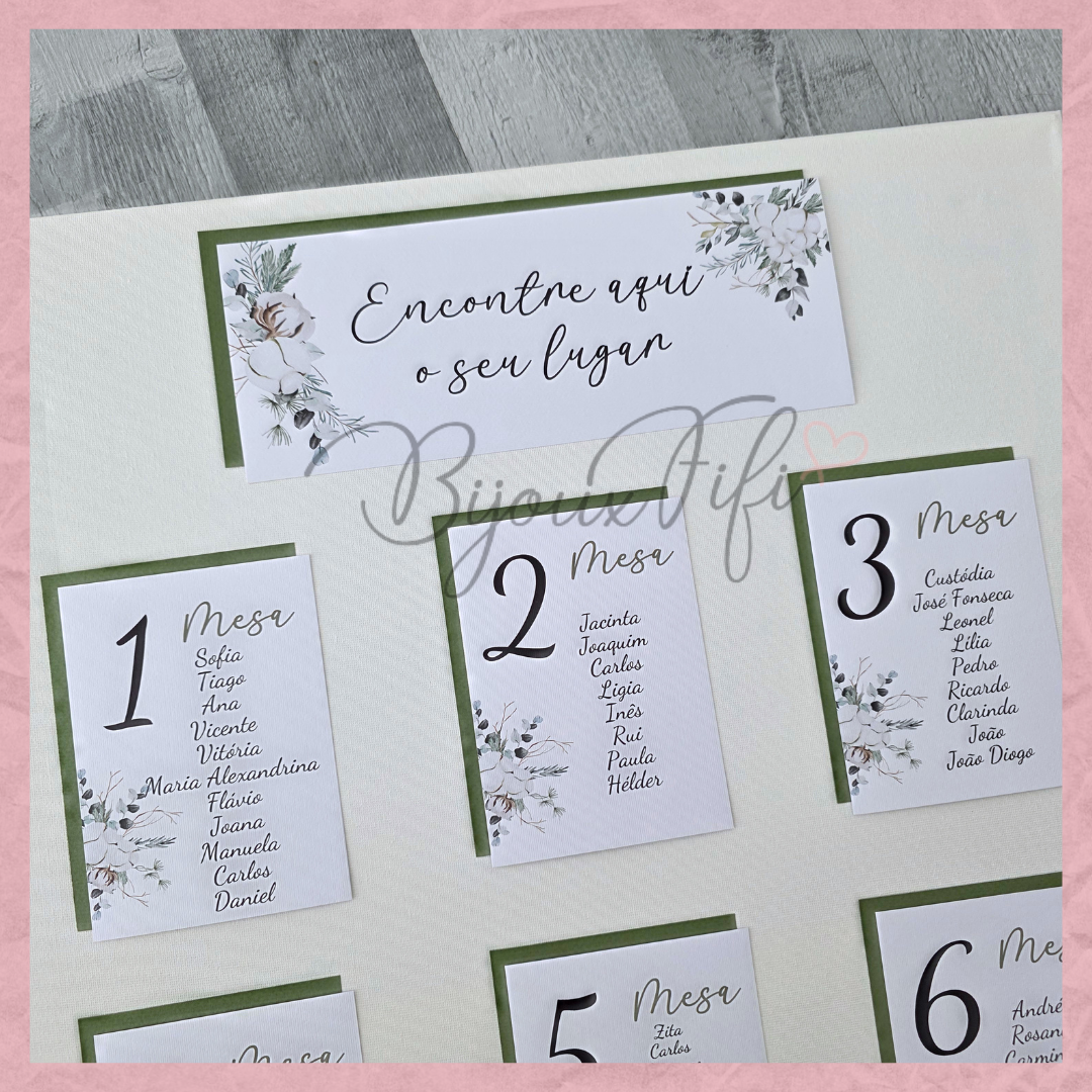 Placar de Seating-Plan "Pure Cotton" MB048