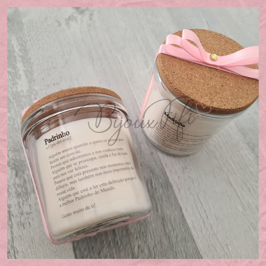 Vela com tampa "Cute Angel" Rose